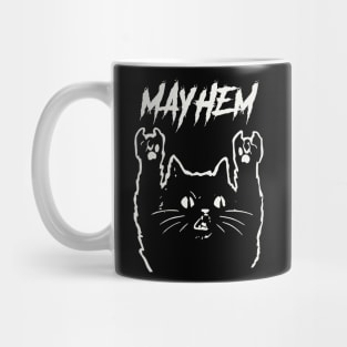 mayhem metal cat Mug